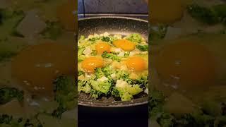 Brocoli w/ cheese and eggs