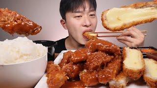 촉촉하고 바삭한 경양식돈까스 치즈돈까스 먹방~~! ASMR MUKBANG A PORK CUTLET EATING SHOW