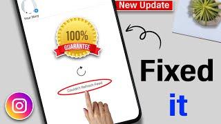 How to fix Instagram couldn't refresh feed Android 2024 New Update [ 100% Solved ]