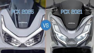 Honda PCX 2025 vs PCX 2021