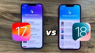 iOS 17 vs iOS 18 on iPhone 13