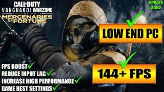 COD WARZONE SEASON 4: Low End Pc increase performance / FPS with any setups! Best Settings 2022