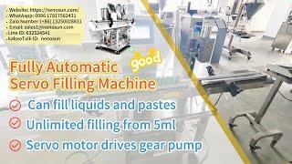 Nenosun Automatic servo filling machine gear pump #fillingmachinechina #fillingmachinemanufacturer