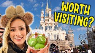 Americans visit TOKYO DISNEY RESORT! (Rides, Food, & Fun!)