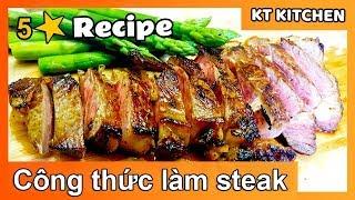 Cách làm Bò Bít Tết ngon như nhà hàng 5 sao [English Caption] Ribeye STEAK Restaurant recipe