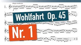 Franz Wohlfahrt - 60 Studies Op. 45 - Nr. 1