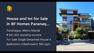 House and lot for Sale in BF Homes Paranaque City