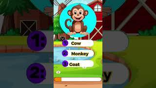 Guess animal name | Animal name challenge #guess #farming  #challenge #kids #kidssongs #animation