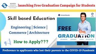 Sonu Sood Free Graduation Scheme | Sood Charity Foundation | Skill based Education | Degree Program