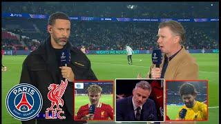 PSG vs Liverpool 0-1 Harvey Elliot Stunning Late Goal | Alison & Jamie Carragher reaction