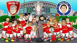 Arsenal win the FA Cup (Arsenal vs Chelsea 2-1 FA Cup Final Parody Song Goals & Highlights)