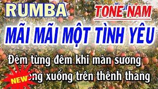 Mãi Mãi Một Tình Yêu Karaoke - Rumba - Tone Nam - ST Hoài An