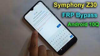 Symphony Z30 FRP Bypass Android 10Q || Without Pc 2021