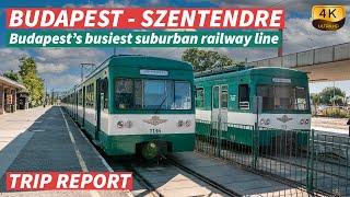 【4K】TRIP REPORT / Budapest Batthyány tér - Szentendre / H5 commuter line -  With Captions [CC]