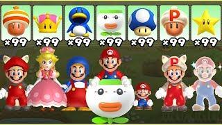 New Super Mario Bros U Deluxe - All Power-Ups