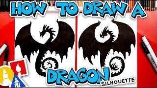 How To Draw A Dragon Silhouette