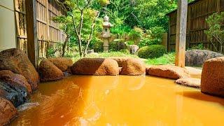 700-Year-Old Japanese Ryokan with Golden Hot Springs | Hyoe KOYOKAKU