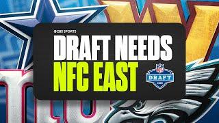 The BIGGEST DRAFT NEEDS for each NFC East Team: Giants, Cowboys, Commanders, Eagles 