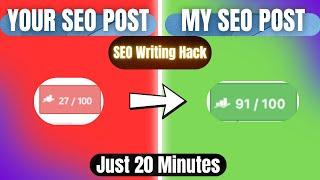 Write a SEO Friendly Blog Post in Just 20 Minutes with These Tips