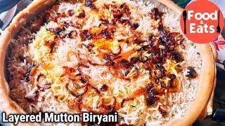 Simple Homemade Mutton Biryani for Beginners // Layered Mutton Biryani Step by Step - Food & Eats