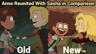 Anne Reunited With Sasha In Comparison, Old vs New | Amphibia (S1 EP19B & S3 EP11A)