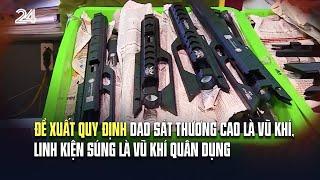 Đề xuất quy định dao sát thương cao là vũ khí, linh kiện súng là vũ khí quân dụng | VTV24