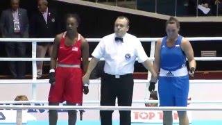 WC 2014: 1/8 - 75 kg   Claressa Shields vs Lidia Fidura