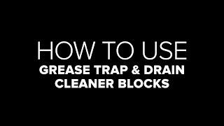 How to Use Grease Trap and Drain Cleaner Pucks