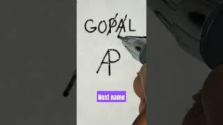 # GOPAL name logo # Design # Next name #shorts # By Rajbir