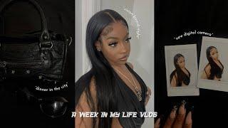 a week in my life | dinner in nyc, vision board night, thrifting, new digital camera