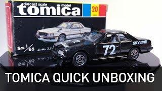 Hot Kustoms Unboxing: Tomica トミカ (日本製) Nissan Skyline 2000 Turbo GT ES