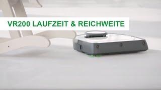 Wissen | VR200 Saugroboter: Laufzeit und Reichweite