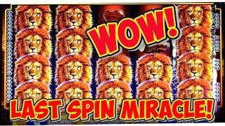 LAST SPIN MIRACLE BRINGS HUGE WIN! | Great Session on the Classic KING OF AFRICA WMS Slot Machine
