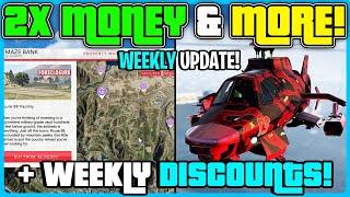 2X PAY ON HEIST! GTA 5 ONLINE WEEKLY UPDATE! 2X MONEY & MORE!