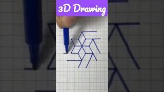 #3ddrawing #3dillusion | Magic Idea | 3D Drawing | 3D Pen | 3D Video | 3D Drawing Easy #shorts