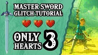 BOTW • How to Get the MASTER SWORD EARLY with ONLY 3 HEARTS! Easy Breath of the Wild Glitch Tutorial