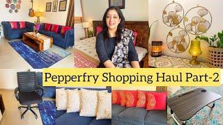 Pepperfry shopping haul|shopping haul|home decor|home furniture|office chair|Rug