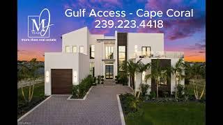 New Construction, waterfront property with gulf access located in Cape Coral, FL.