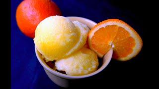 DIY Orange Sorbet - How to make sorbet - 3 simple ingredients (oranges, water & sugar)