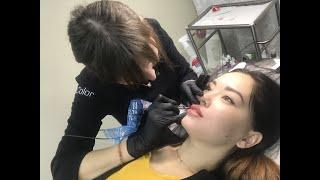 ПЕРМАНЕНТНЫЙ МАКИЯЖ: Стрелки на веках и Губы  | ВСЯ ПРОЦЕДУРА от А до Я