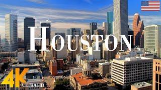 Houston 4K drone view • Stunning Footage Aerial View Of Houston | Relaxation film with calming music