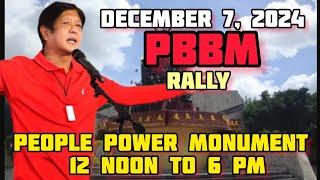 TULOY PO ANG RALLY BUKAS. CLARIFICATION,  SA PEOPLE POWER MONUMENT PO TAYO