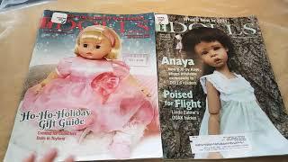 ASMR Doll magazines, slow page turning, whispering