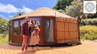 Offgrid life in Portugal - family lives in yurts in the middle of nature