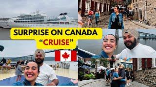 Cruise Surprise dekh kar hairan, Canada ki French city | Canada vlog with Gursahib and Jasmine