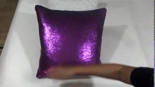 Dragon 88 Sequin Pillow Purple-to-Blue!