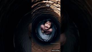 A girl fell in a deep well and a soldier saved her 