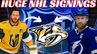 Huge NHL Signings - Predators Sign Stamkos, Marchessault & Skjei