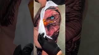 Eagle tattoo art realistic tattoo work #tattooart #tattoo #tattoos #eagle #yuelong #shorts