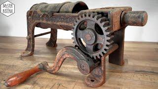 Let's make Bratwurst! 1890's Sausage Stuffer Restoration | 'Follows & Bate Manchester'